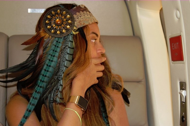 Beyoncé con su Apple Watch Edition Gold