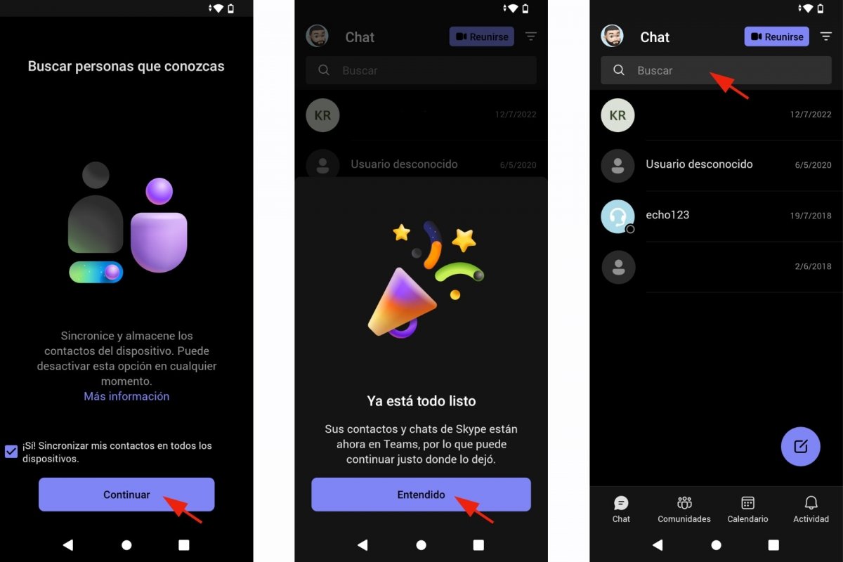 Bienvenida a Microsoft Teams desde Skype