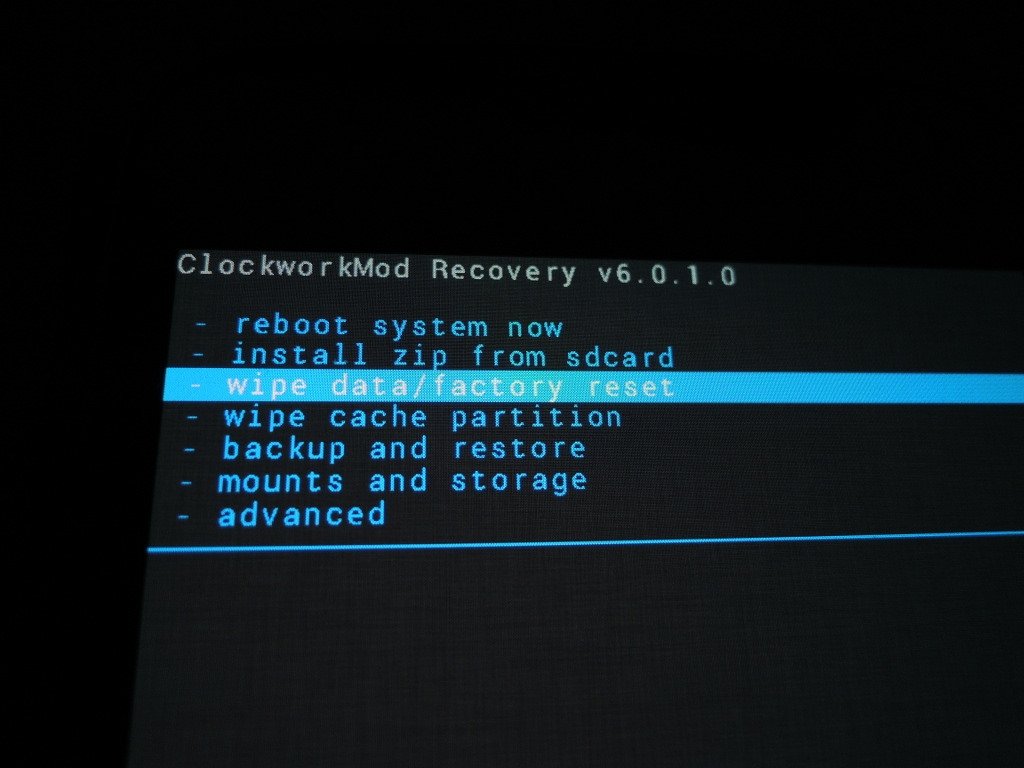 Borrado de datos en un recovery de Android