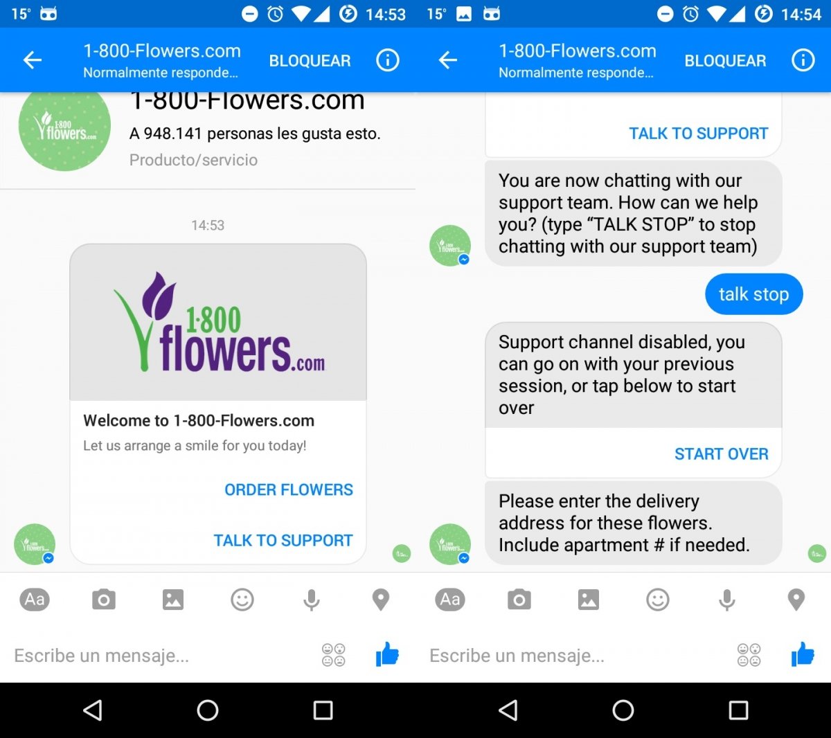 Bot de 1-800-Flowers