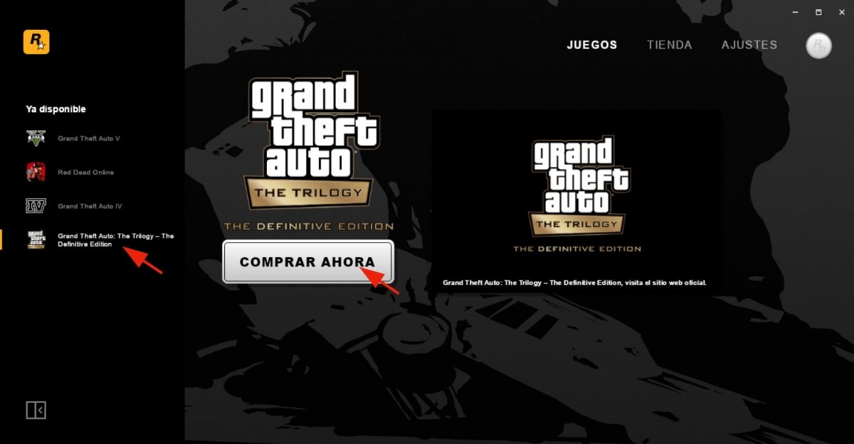 Buscar GTA San Andreas en Rockstar Games