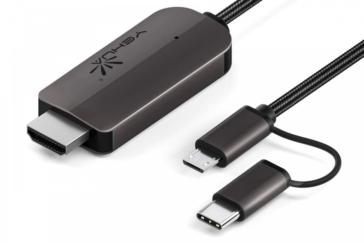 Cable HDMI compatible con MiniUSB y USB-C