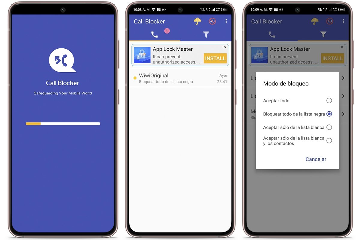 Call Blocker otra alternativa eficiente para desactivar llamadas en WhatsApp