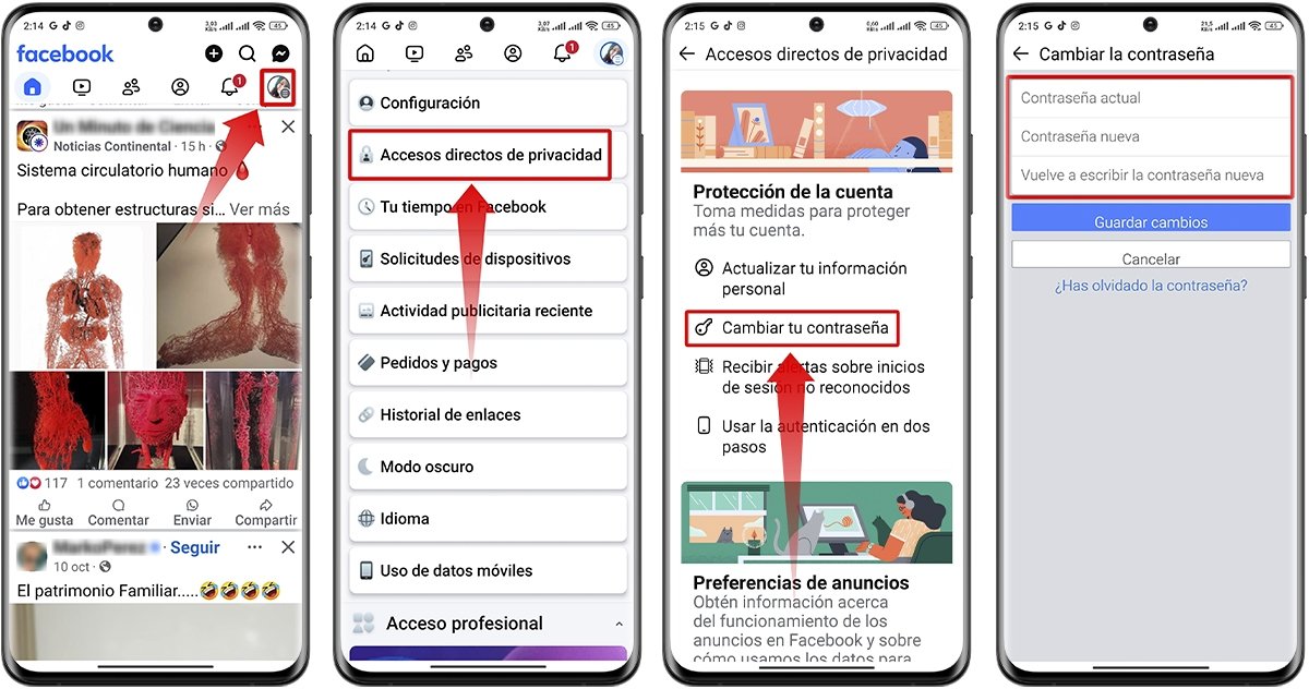 Cambia tu contraseña de inmediato