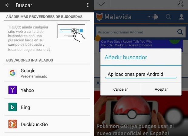 Cambiar el buscador de Firefox y añadir nuevos es muy fácil