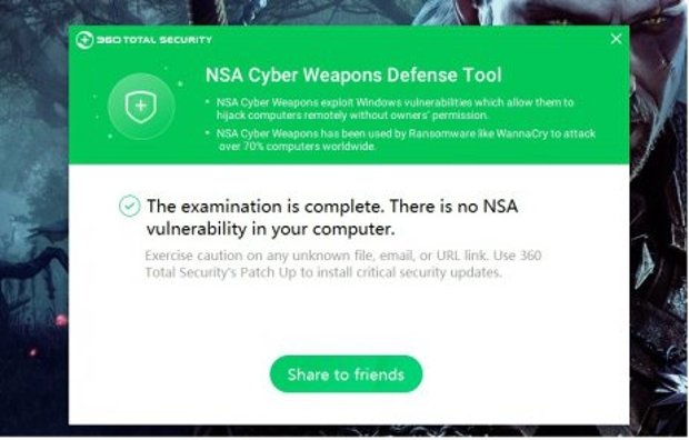 Captura de 360 NSA Cyber Weapons Defense Tool