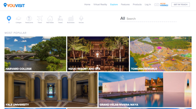 Captura de pantalla del site You Visit, generador de visitas virtuales