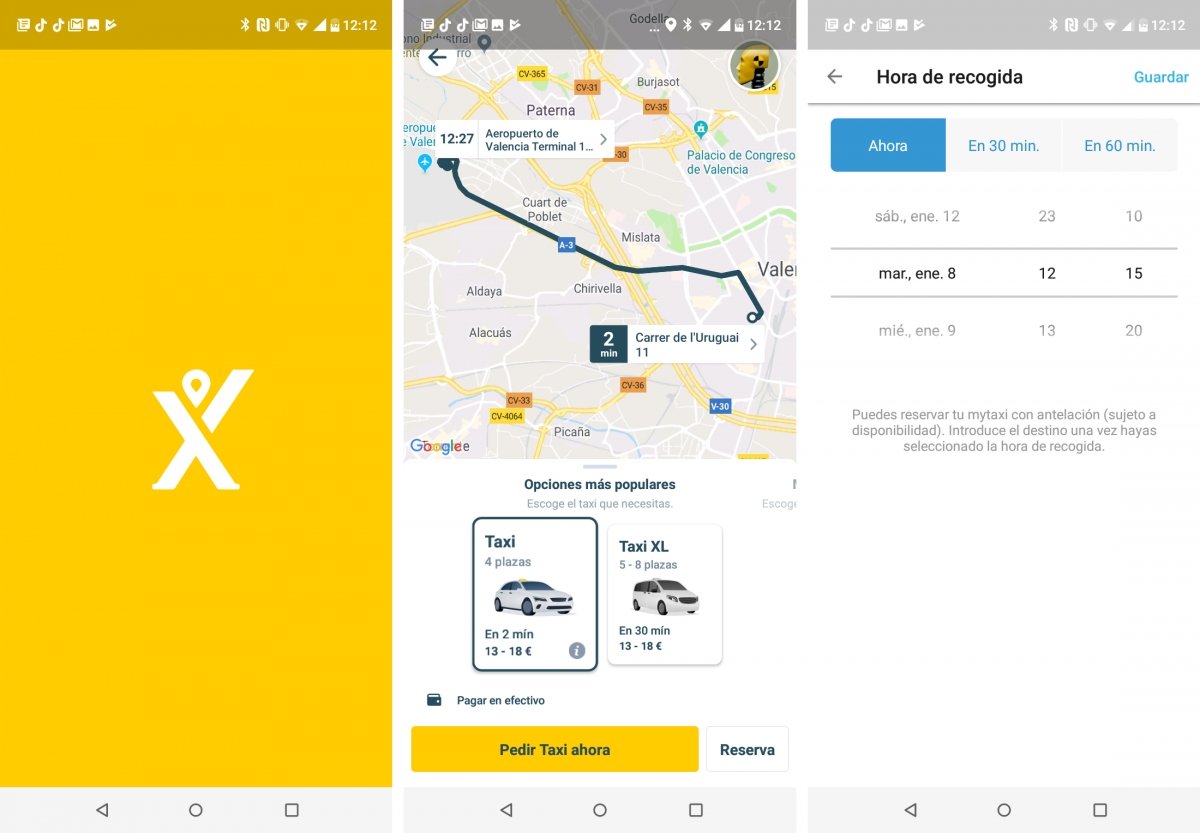 Capturas de pantalla de MyTaxi
