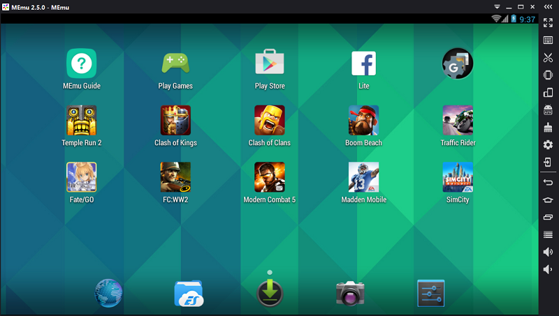 Capturas de pantalla del emulador de Android MEmu