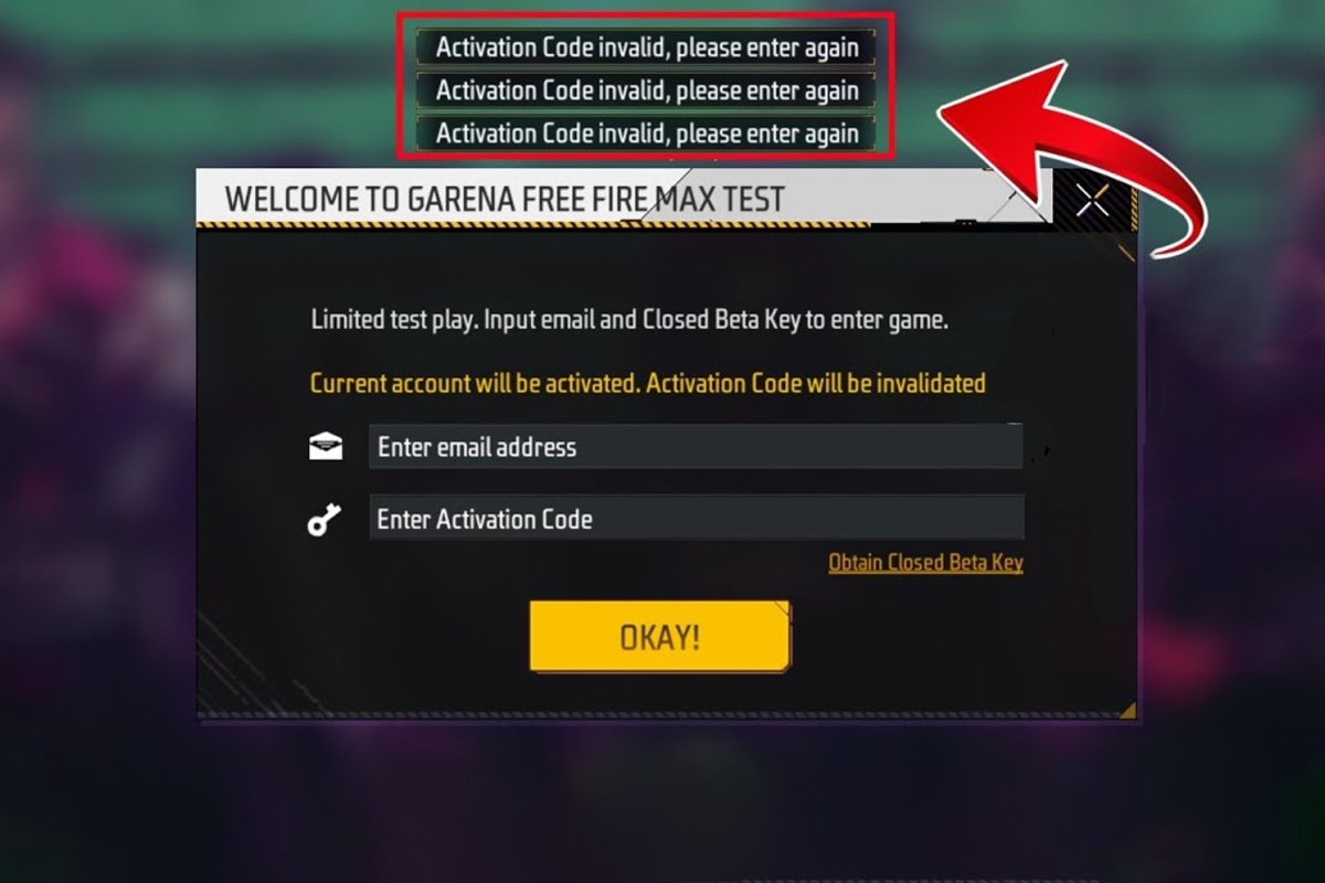 Causas del error de código inválido en FF Beta Testing