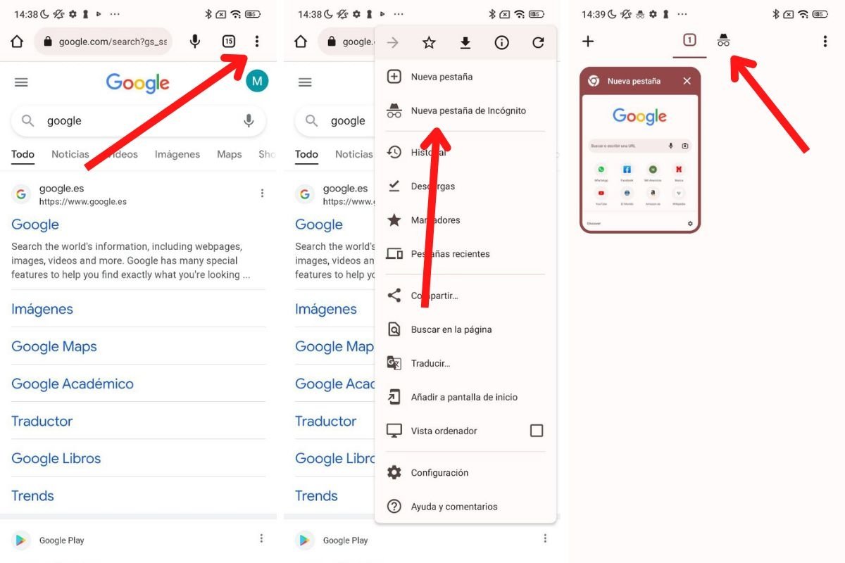 Chrome para Android y su selector de pestañas normales y privadas
