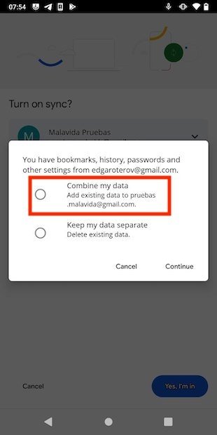 Combinar información personal para no perder datos