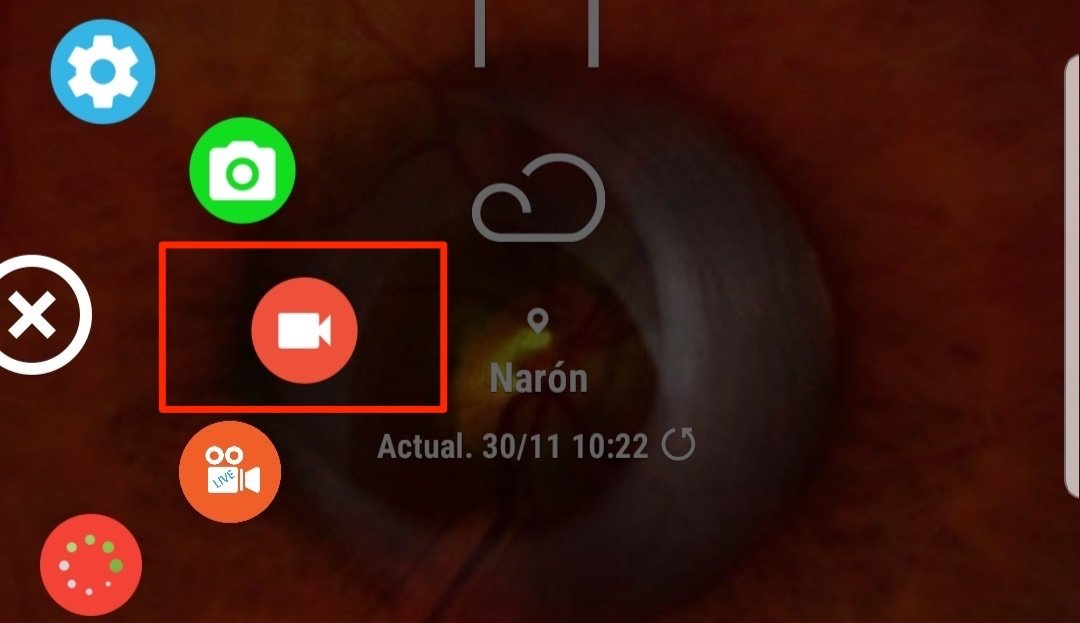 Comenzar la captura de pantalla en vídeo