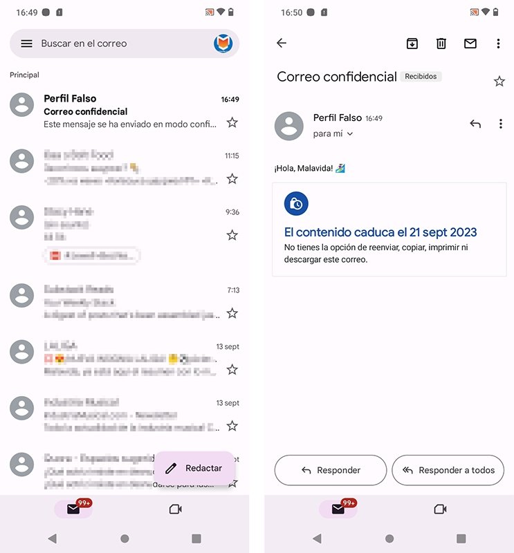 Cómo abrir correos confidenciales en Gmail