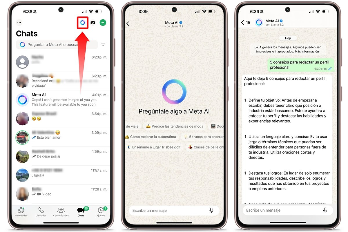 Cómo activar Meta AI en WhatsApp