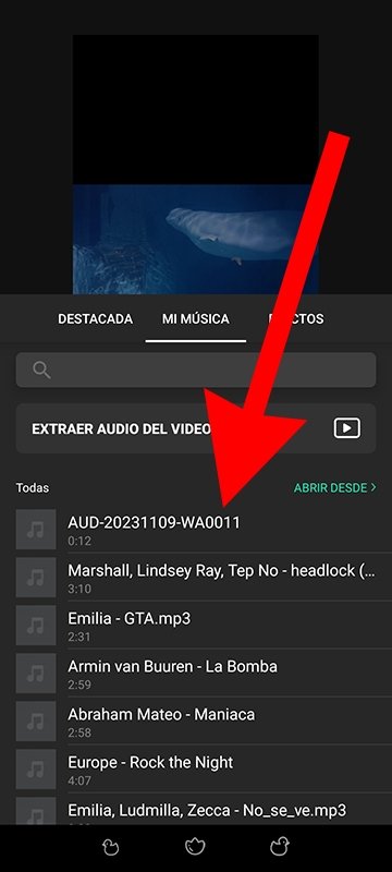 Cómo agregar una canción de Spotify a un vídeo de InShot