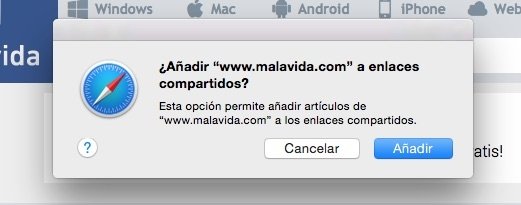 Cómo añadir RSS en Safari - imagen 2