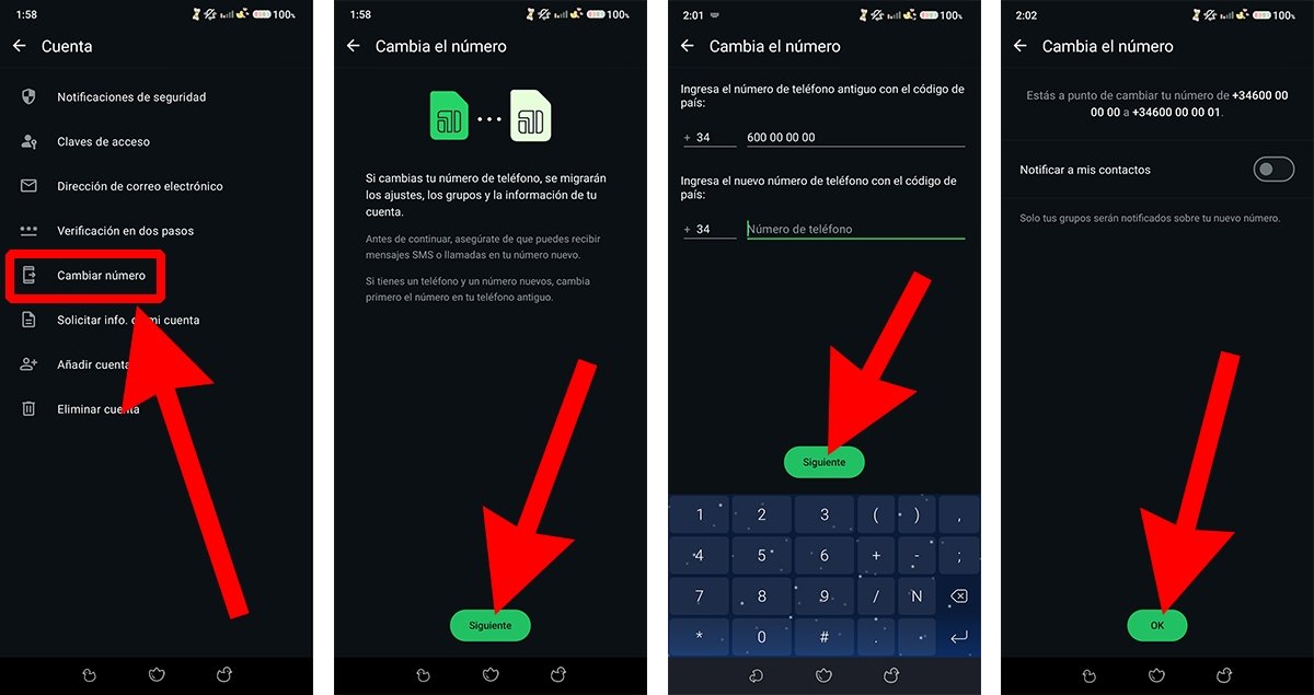 Cómo cambiar de número teléfono en WhatsApp sin perder nada