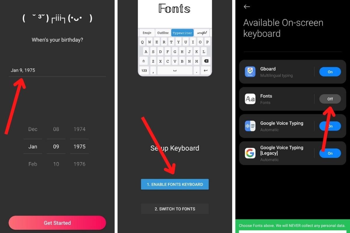 Cómo configurar la app Fonts paso a paso
