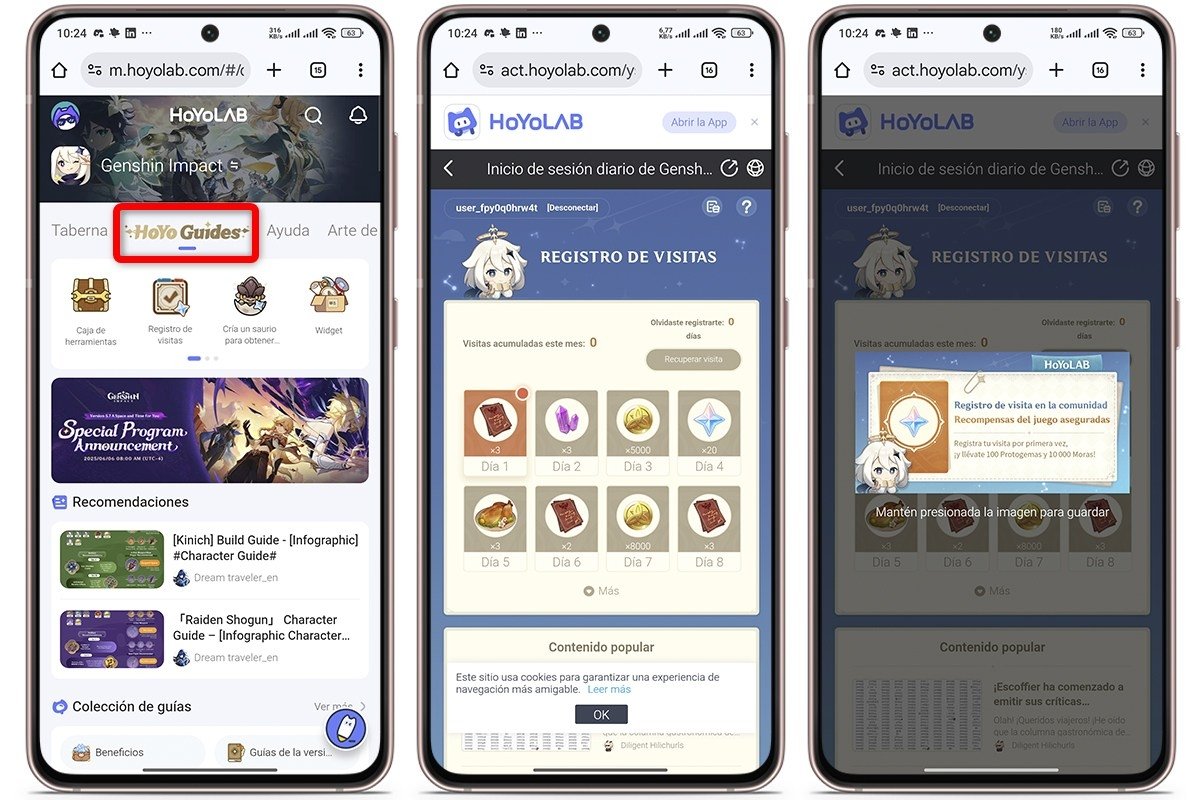 Cómo conseguir protogemas gratis en Genshin Impact - Inicio de sesión diario