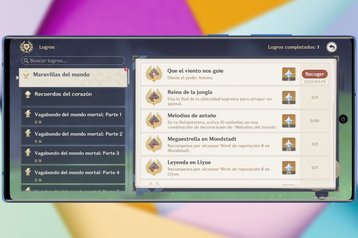 Cómo conseguir protogemas gratis en Genshin Impact - Logros y desafíos