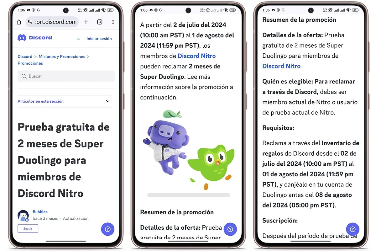 Cómo conseguir una prueba gratuita de Super Duolingo con Discord Nitro