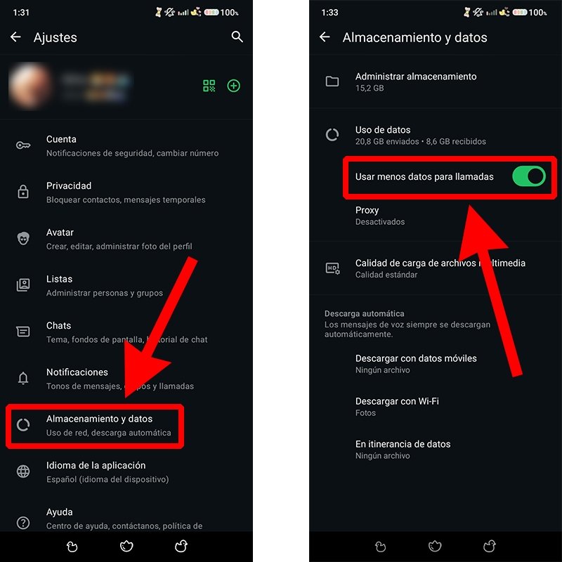 Cómo controlar el consumo de datos en las llamadas de WhatsApp