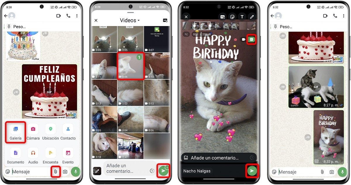 Cómo crear un GIF personalizado en WhatsApp