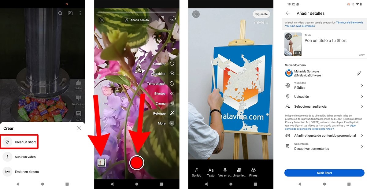 Cómo crear y publicar un Short de YouTube desde el móvil