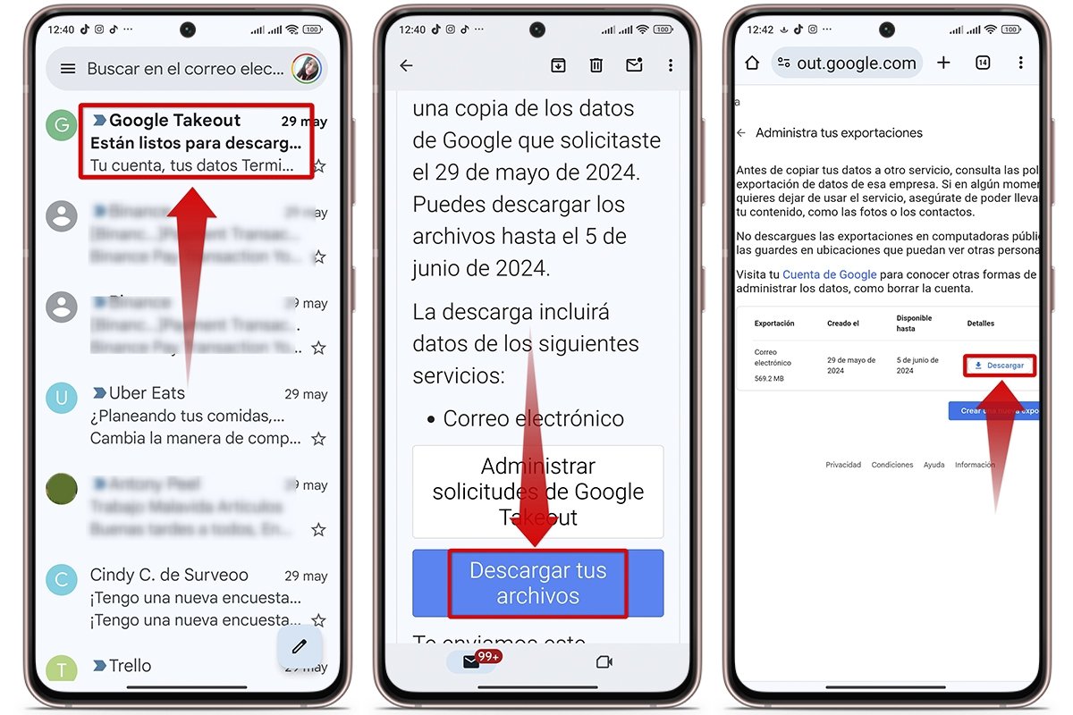 Cómo descargar tu copia de seguridad de Gmail