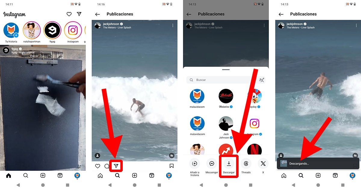 Cómo descargar vídeos de Instagram sin tener que instalar nada