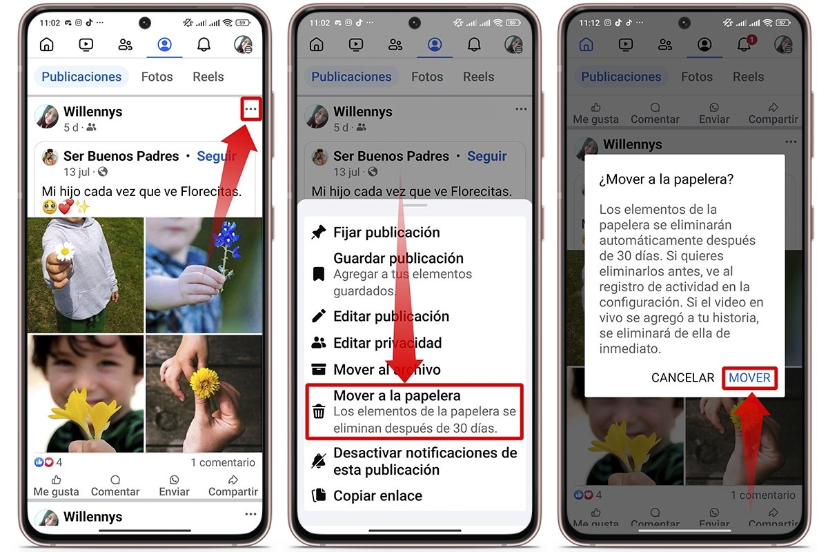 Cómo eliminar una publicación de Facebook en concreto