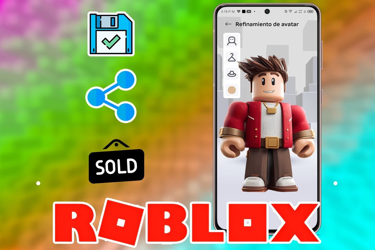 Cómo guardar, compartir y vender tus skins de Roblox desde Android
