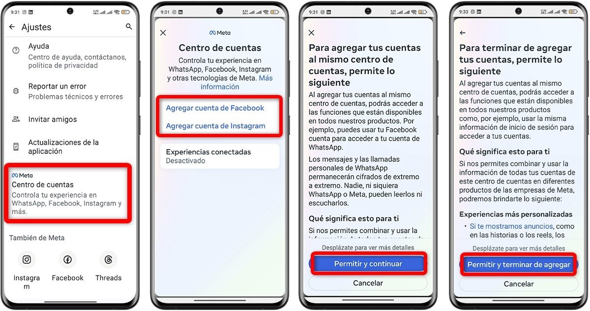 Cómo integrar WhatsApp en Instagram y Facebook
