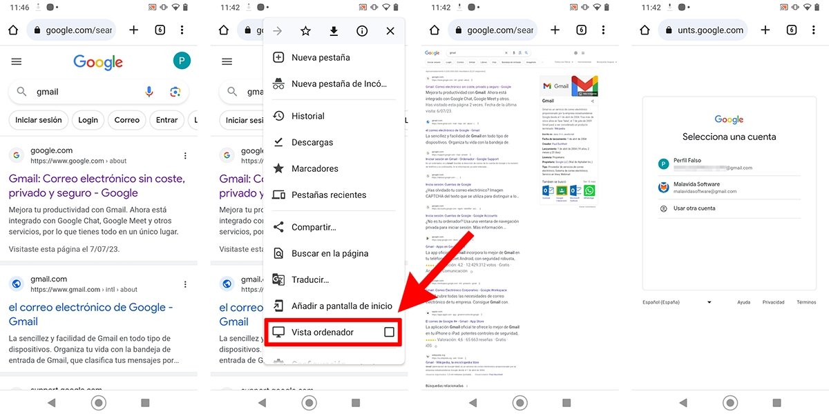 Cómo poner Gmail en vista ordenador