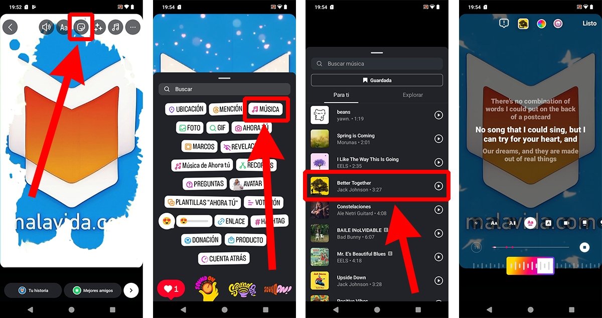 Cómo publicar una historia con música utilizando el sticker de Instagram
