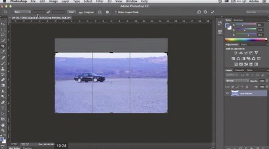 Cómo recortar imágenes en Photoshop CC