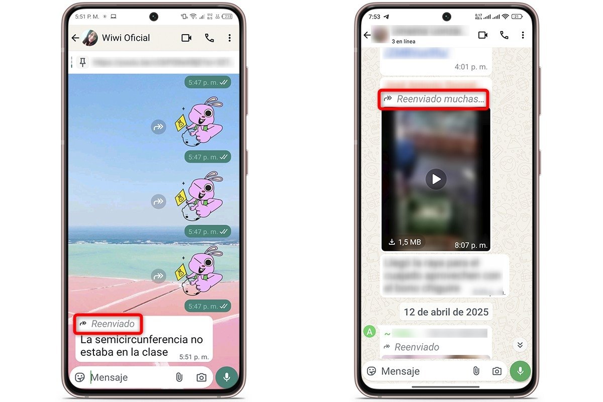 Cómo saber si un mensaje nuestro ha sido reenviado en WhatsApp