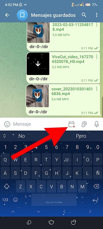Cómo ver los recordatorios creados en Telegram