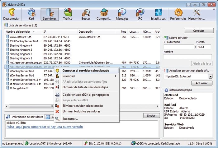 Comparativa P2P 2