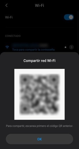 Compartir conexión por código QR en MIUI