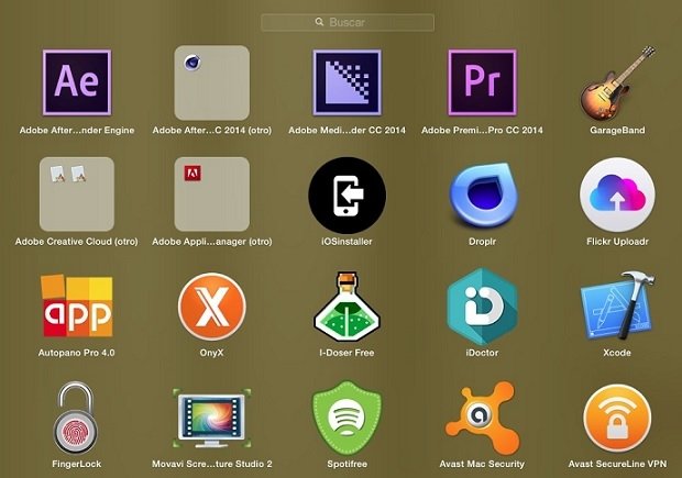 Con el paso del tiempo, el Launchpad acaba siendo de todo menos organizado
