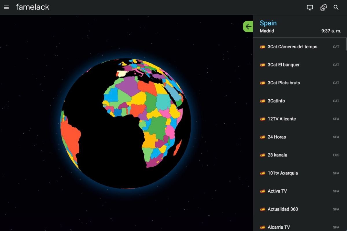 Con Famelack tienes toda la TV internacional a un golpe de clic