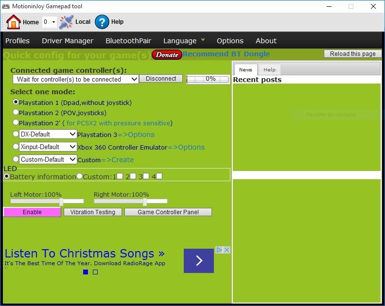 Con MotionInJoy se puede configurar el mando de PS3 en PC