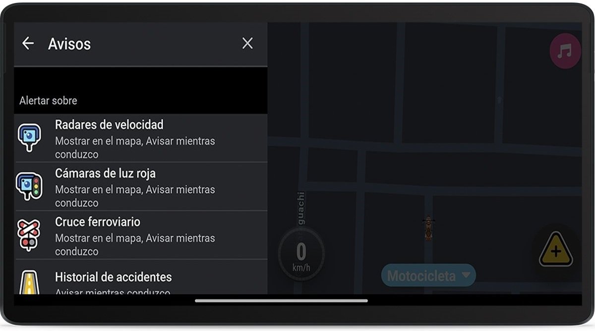 Configura las alertas y radares en Waze desde Android Auto