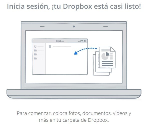 Configuración inicial de Dropbox en Windows