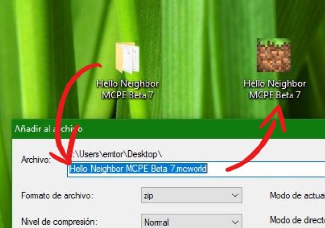 Conseguir un ejecutable reconocible por Minecraft Pocket Edition y Windows 10 Edition