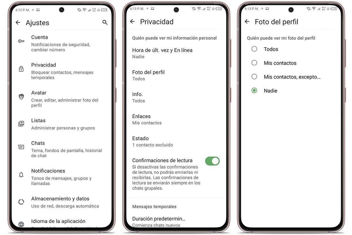 Consejos para proteger tu privacidad en WhatsApp - Configura la privacidad de tu perfil