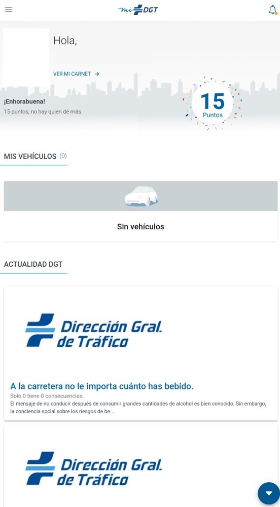 Consultar puntos de la DGT con miDGT