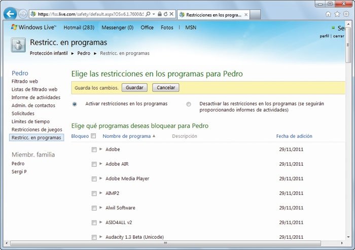 Control parental práctico 10